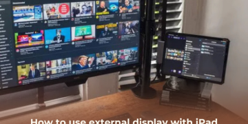 how to use external display with iPad