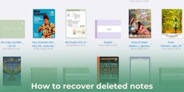 recover deleted notes in GoodNotes:
