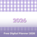 Free Digital Planner 2026 for iPad