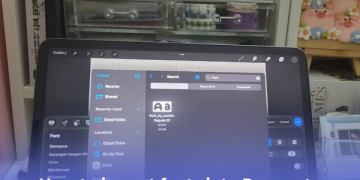 Import fonts into Procreate