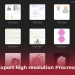 How to export high resolution Procreate