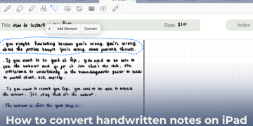 convert handwritten notes on iPad to text