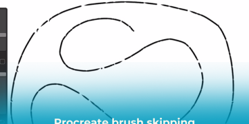 Procreate brush keep skipping