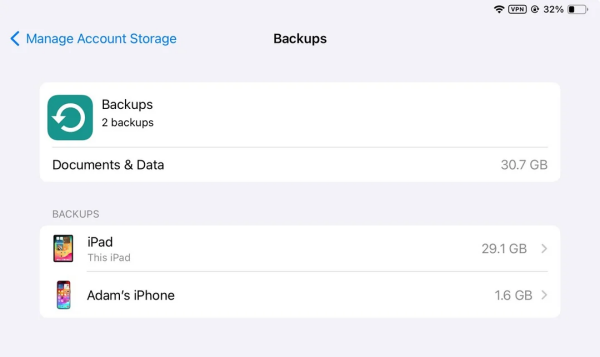 Why is my iPad backup larger than storage? Why is my iPad backup larger than storage?