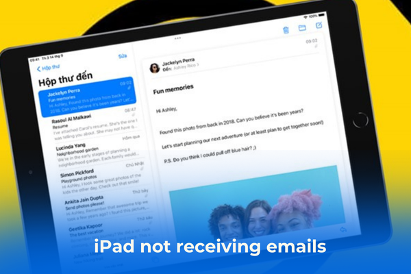 How to fix iPad not receiving emails