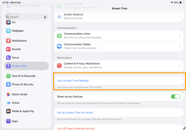 Use a Screen Time Passcode Use a Screen Time Passcode
