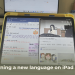 learning a language on iPad