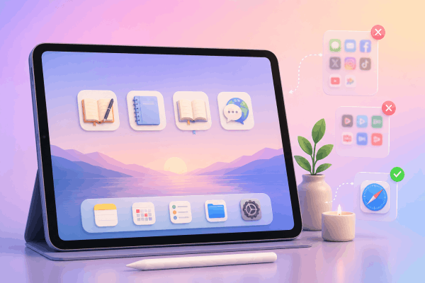 Designing a distraction-free home screen Designing a distraction-free home screen