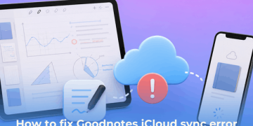 How to fix Goodnotes iCloud sync error
