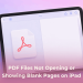 PDF Files Not Opening or Showing Blank Pages on iPad