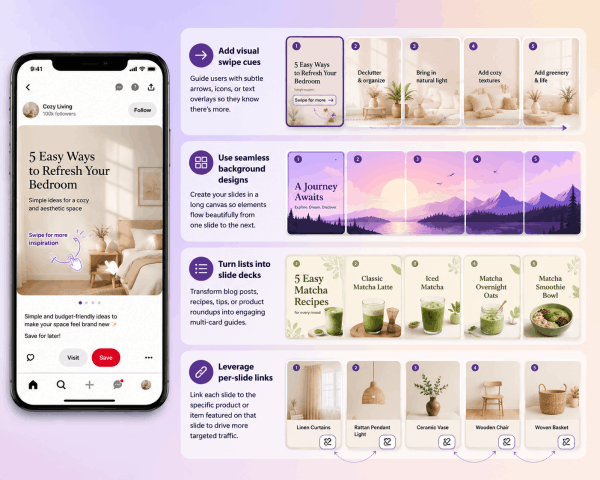 Practical tips for designing viral Pinterest carousels Practical tips for designing viral Pinterest carousels