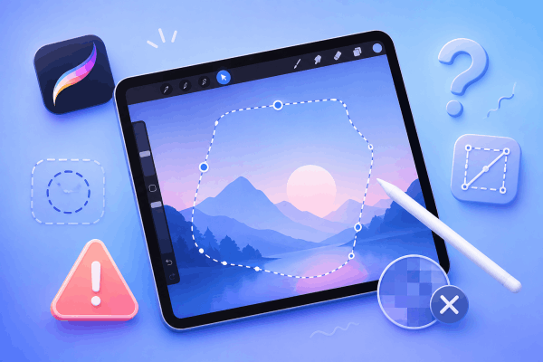 Procreate Selection Tool Not Working or Glitching Procreate Selection Tool Not Working or Glitching