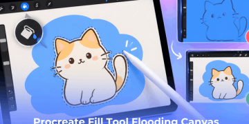 Procreate Fill Tool Flooding Canvas