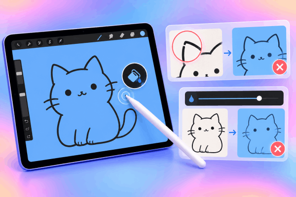 Why is your Procreate fill tool flooding entire canvas? Why is your Procreate fill tool flooding entire canvas?