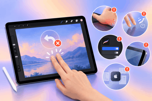 Why is your two-finger undo gesture failing in Procreate? Why is your two-finger undo gesture failing in Procreate?
