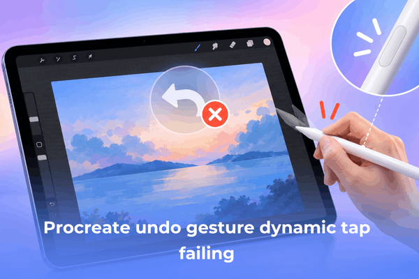 fix Procreate undo gesture dynamic tap failing on iPad