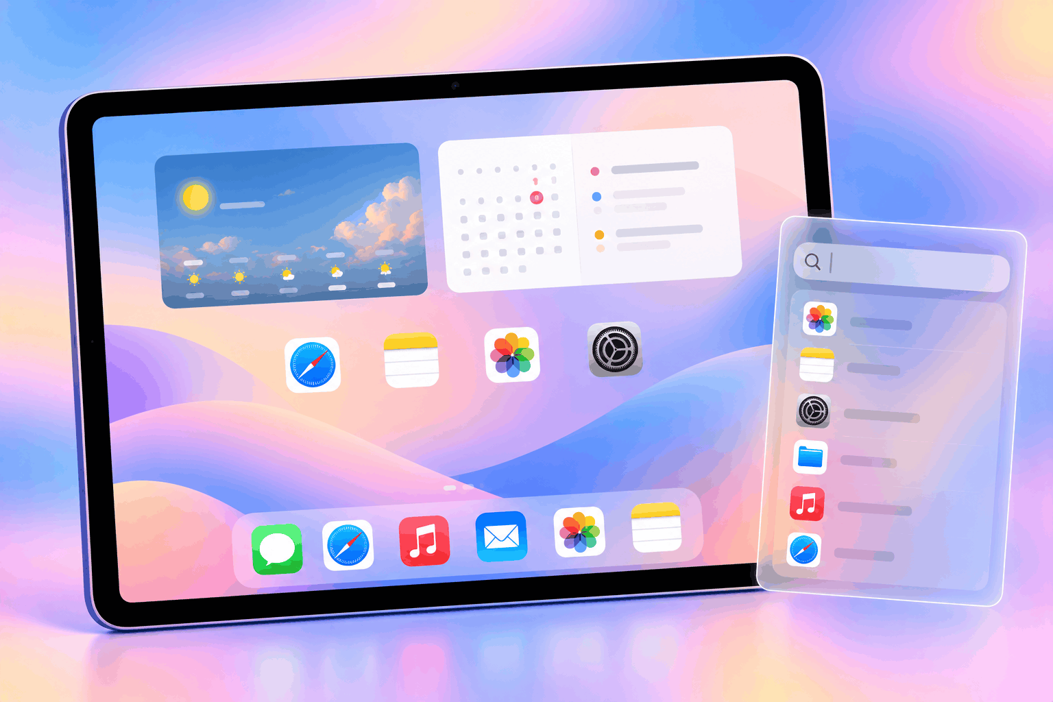 Combine widgets with single-row app lines Combine widgets with single-row app lines