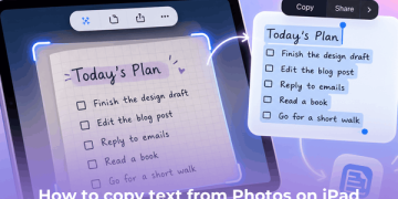 Copy Text from Photos on iPad