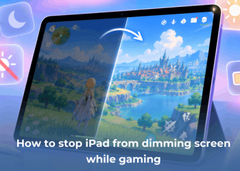 iPad dimming screen while gaming