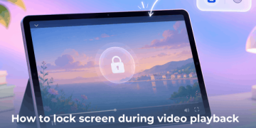 Lock screen during video playback on iPad