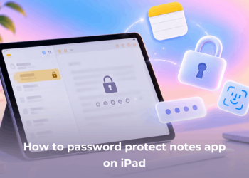 password protect notes app on iPad